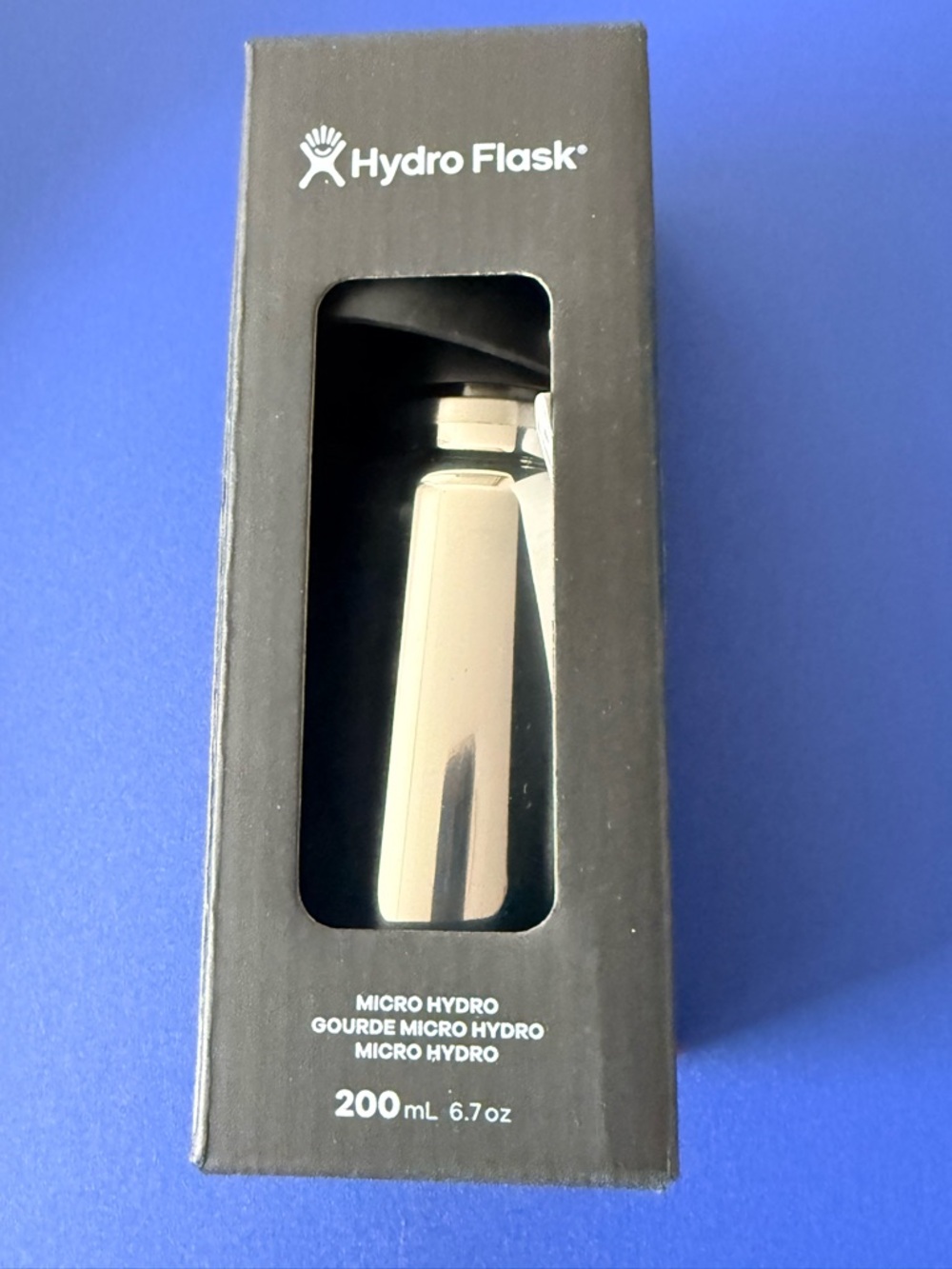 Hydro Flask Bottle - Black with White Logo